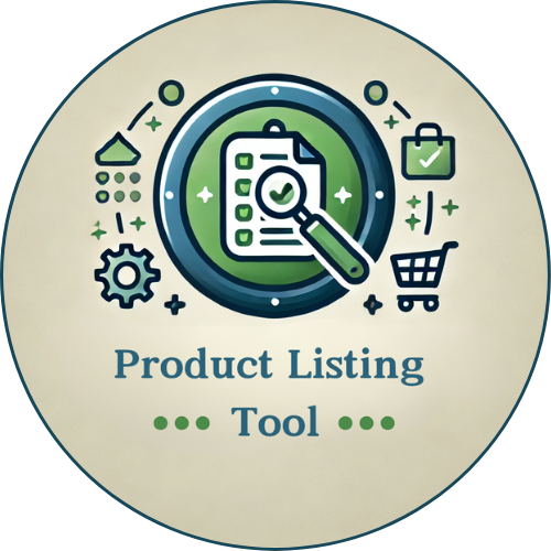 Product Listing Tool Logo – AI-Powered Product Listing Generator for SEO-Optimized Etsy and E-Commerce Listings.